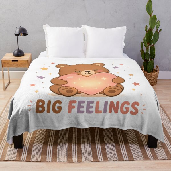 Item preview, Big Feelings Cute Bear – Kawaii Heart Hugging Teddy Bear, Self Love & Wholesome Aesthetic designed and sold by dreamz-world.