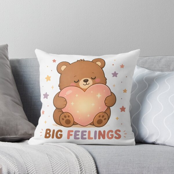Item preview, Big Feelings Cute Bear – Kawaii Heart Hugging Teddy Bear, Self Love & Wholesome Aesthetic designed and sold by dreamz-world.