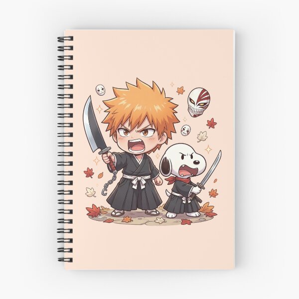 Item preview, Chibi Ichigo and Snoopy Soul Reaper Duo designed and sold by homedeco12.