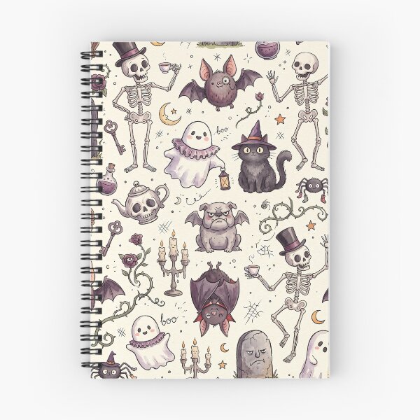 Item preview, Cute Spooky Halloween Gothic Watercolor Pattern designed and sold by naragon4289.