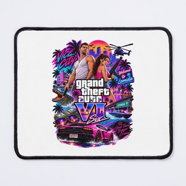 Item preview, GTA 6 Vice City, Grand Theft Auto VI Graphic, Jason Lucia Gaming designed and sold by PhilomenaGrue.
