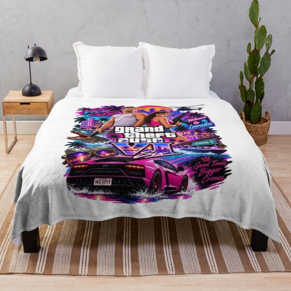 Item preview, GTA 6 Vice City, Grand Theft Auto VI Graphic, Jason Lucia Gaming designed and sold by PhilomenaGrue.