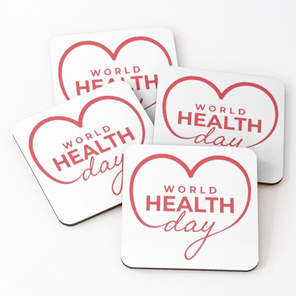 Item preview, World Health Day Heart Typography Design for Health Awareness designed and sold by Craft99.