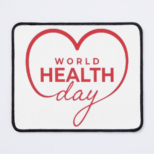 Item preview, World Health Day Heart Typography Design for Health Awareness designed and sold by Craft99.