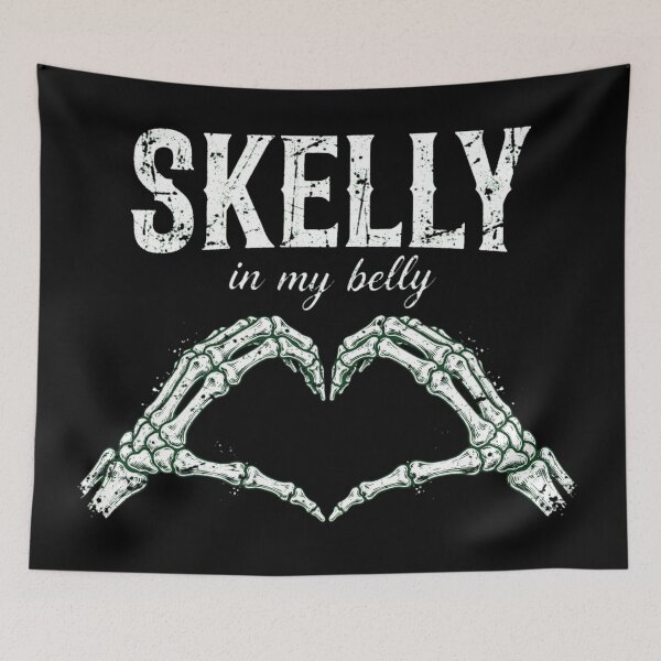 Item preview, Skelly In My Belly Skeleton Hands Heart Halloween designed and sold by Yellowriversss.