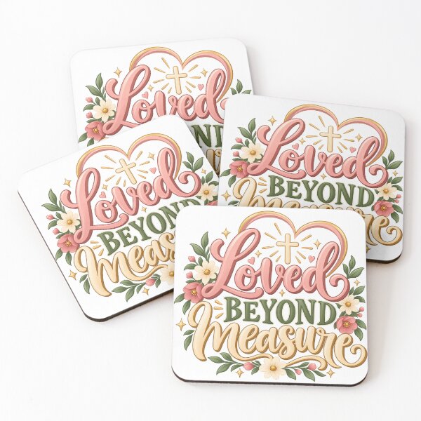 Item preview, Loved beyond measure with flowers and a cross designed and sold by GraceBloom by AlbertoGC.