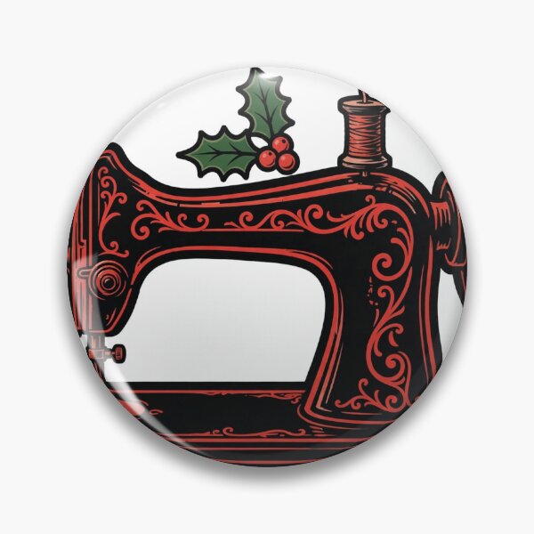 Item preview, Sewing Machine Christmas Sticker — Sewist Holiday Gift designed and sold by TMS-Studio.