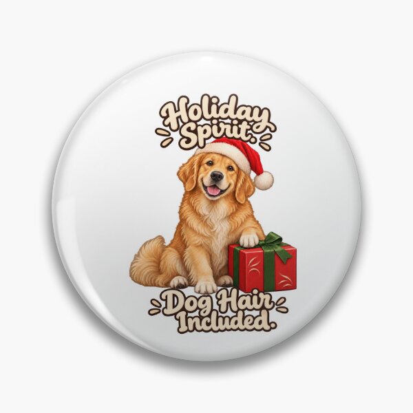 Item preview, Christmas Golden Retriever: Holiday Spirit, Dog Hair Included designed and sold by PanaddaArtStudio.