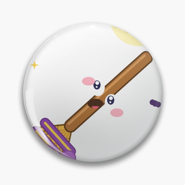 Item preview, Cute Kawaii Witch Broom Character Sticker Halloween Flying Broomstick Art designed and sold by PRIME4YOU.