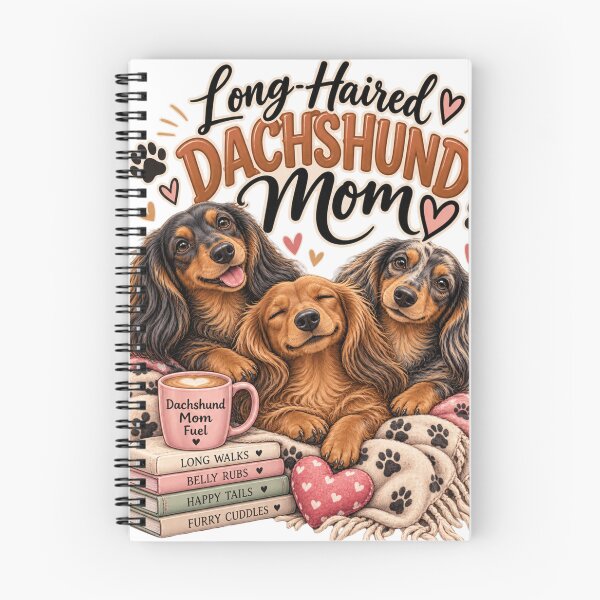 Item preview, Long Haired Dachshund Mom Dog Lover designed and sold by SRV Shop ⭐⭐⭐⭐⭐.