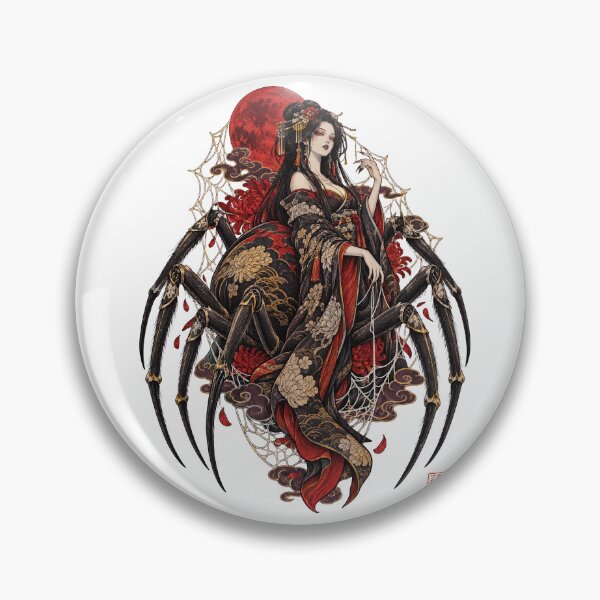 Item preview, Jorogumo Spider Woman – Japanese Yokai Halloween Dark Fantasy designed and sold by kaxymax.