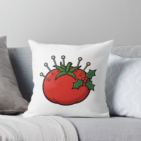 Item preview, Pincushion Tomato Christmas Sticker — Sewing Gift designed and sold by TMS-Studio.