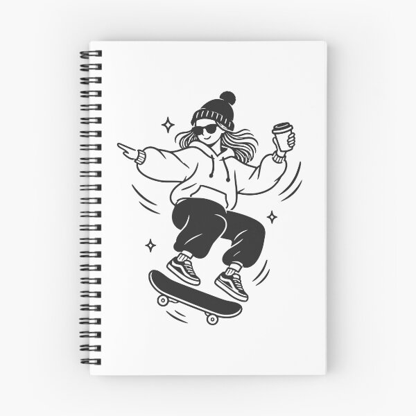 Item preview, Skater Girl Coffee Skateboard Streetwear Art designed and sold by brandingpro.