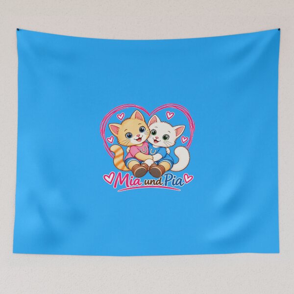 Item preview, HEART IN PINK No. 2 - From the book series "Mia and Pia - Coloring fun meets cat knowledge - Adventures to color, learn and marvel at". designed and sold by WasserSonneWind.
