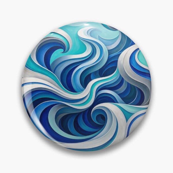 Item preview, Ocean Swirls - Abstract 3D Wave & Flowing Water Art designed and sold by Dogandesighn.