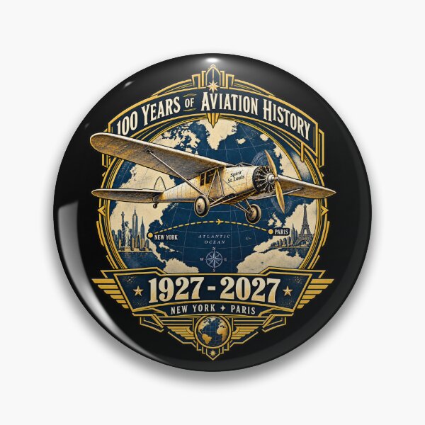 Item preview, 1927–2027 Transatlantic Flight Centennial – Vintage Aviation designed and sold by dhmnee.