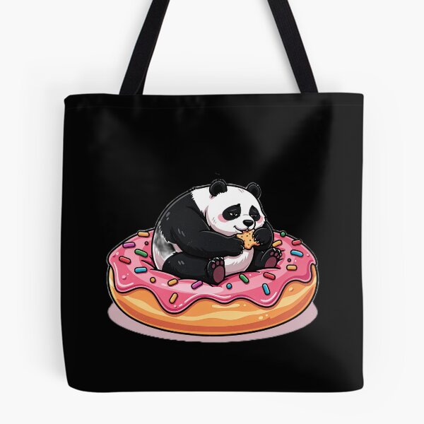 Item preview, Funny Lazy Tired Panda On Donut Meme designed and sold by ValhallaHub.