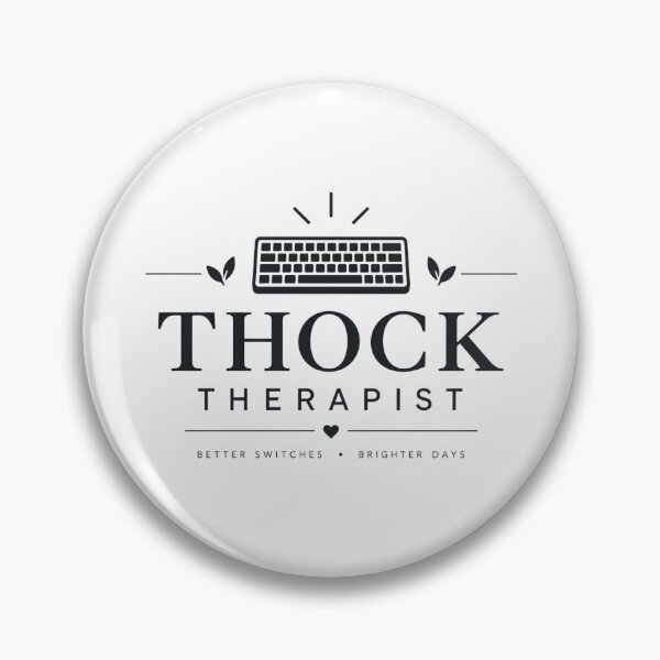 Item preview, THOCK Therapist – Funny Mechanical Keyboard Enthusiast White designed and sold by PT PROJECT.