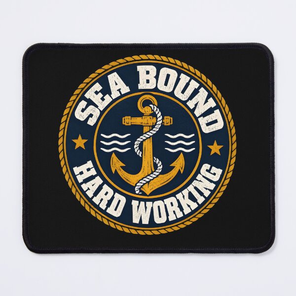 Item preview, Sea Bound Hard Working Sailor Marine Shirt designed and sold by StudioBilly3000.