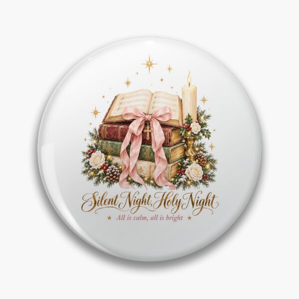Item preview, Silent Night Holy Night Vintage Hymn Books and Candle Christmas designed and sold by Panom Suavichien.