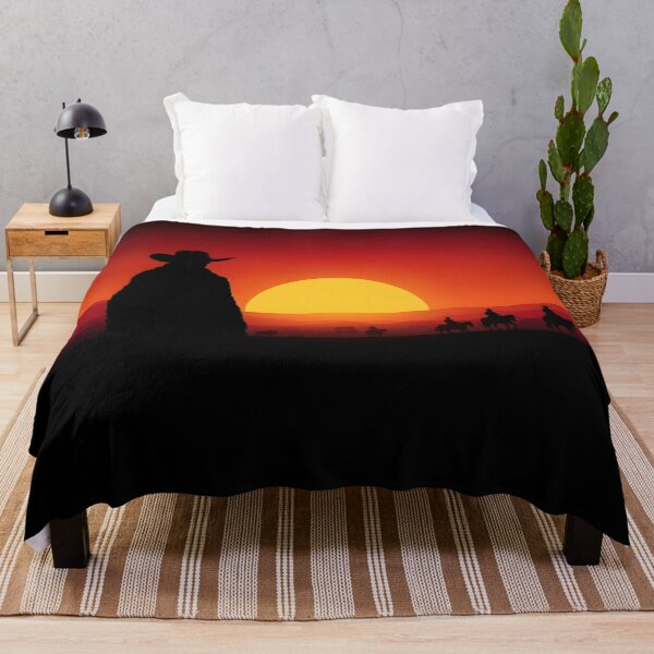 Item preview, Lone Cowboy Silhouette Sunset Wild West designed and sold by Daniela`s shop.