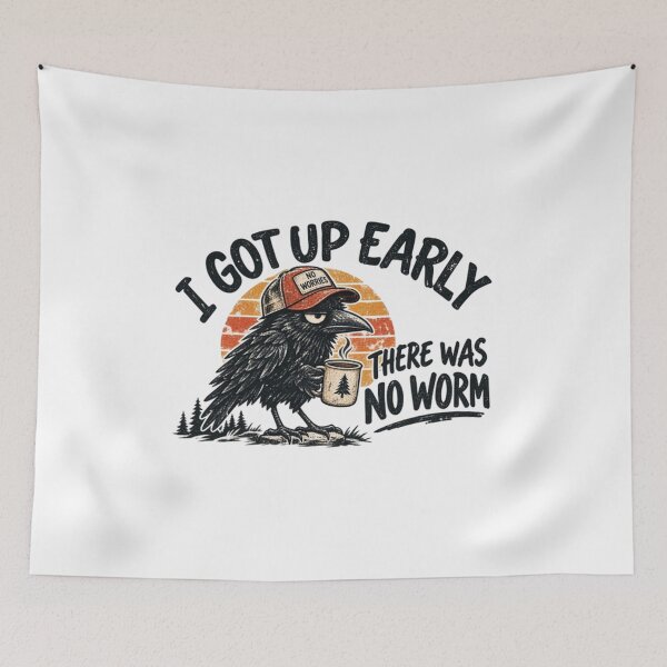 Item preview, I Got Up Early There Was No Worm designed and sold by ThelmaTavira.