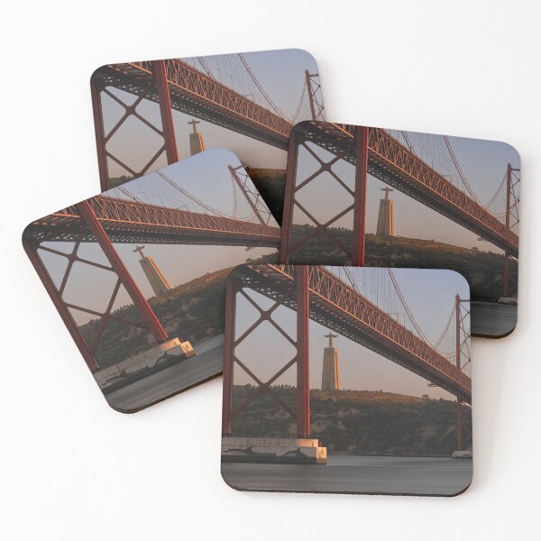 Item preview, 25th of April Bridge with the Cristo Rei statue in Lisbon designed and sold by kohlenjunge.