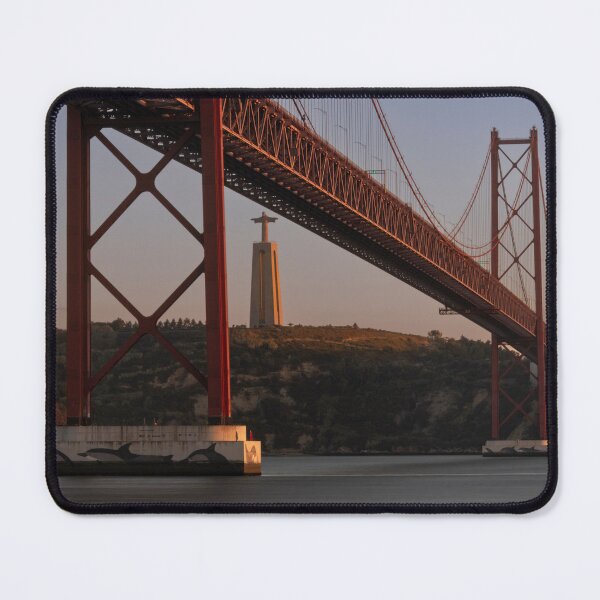 Item preview, 25th of April Bridge with the Cristo Rei statue in Lisbon designed and sold by kohlenjunge.