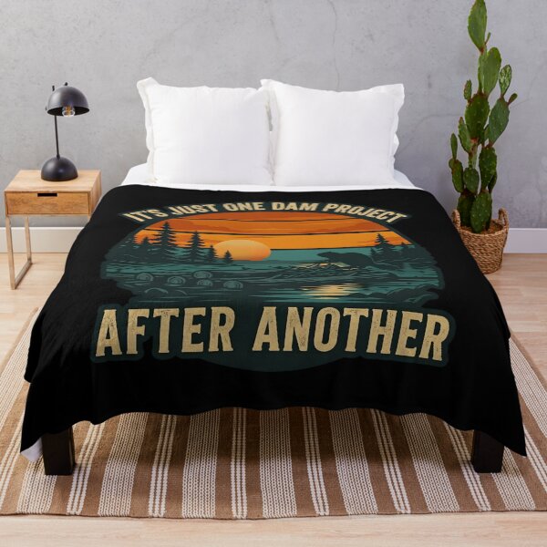 Item preview, It's Just One Dam Project After Another Sunset designed and sold by ZyziowskyArt.