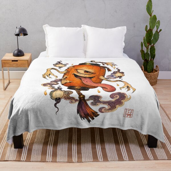 Item preview, Haunted Chochin Obake Lantern – Japanese Yokai Halloween Art designed and sold by kaxymax.