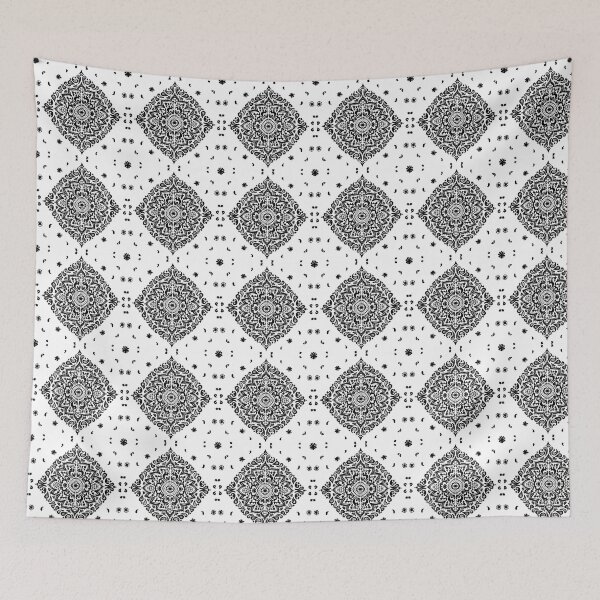 Item preview, Delicate floral pattern in black and white designed and sold by Quiet Waters Design.