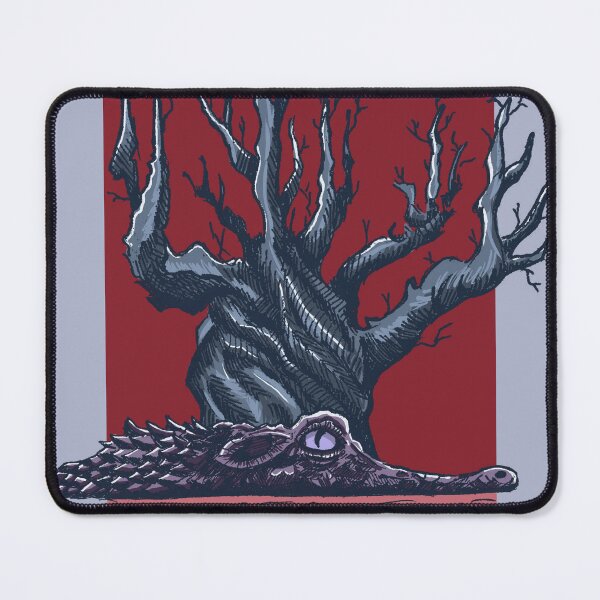 Item preview, Crocodile & Ancient Tree | Swamp Art | Wildlife Illustration designed and sold by Half Mess.