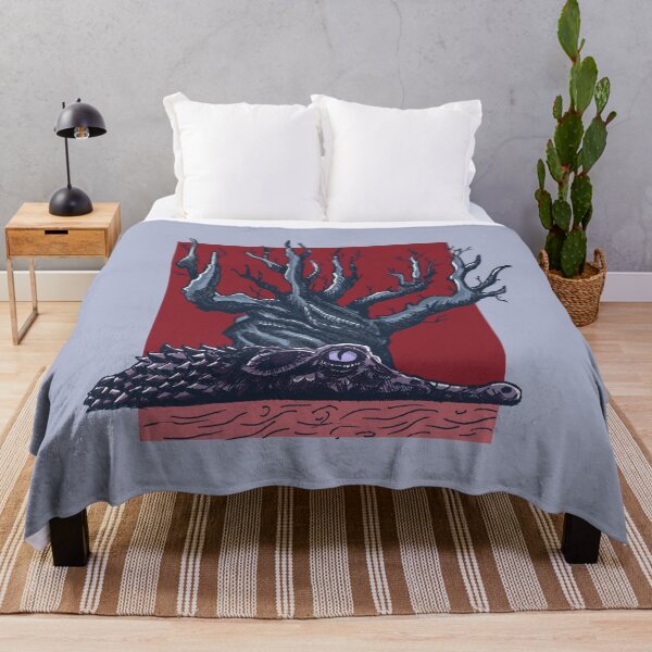 Item preview, Crocodile & Ancient Tree | Swamp Art | Wildlife Illustration designed and sold by Half Mess.