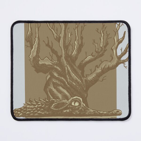 Item preview, Crocodile & Ancient Tree | Swamp Art | Wildlife Illustration designed and sold by Half Mess.