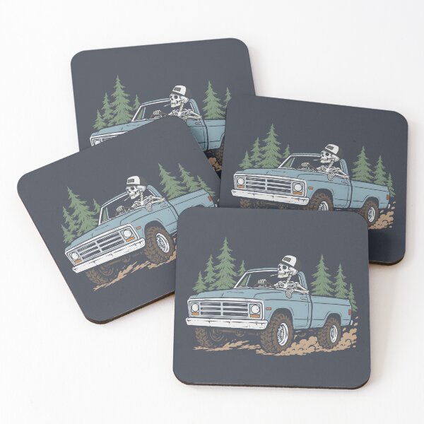 Item preview, Pickup Truck Skeleton  designed and sold by CreepyCornerArt.
