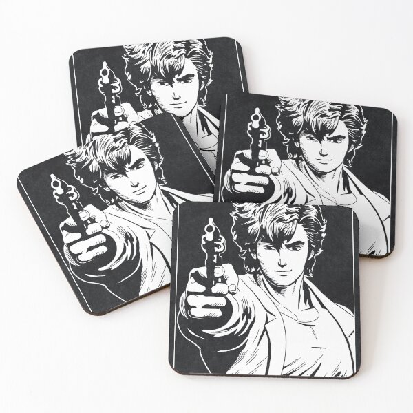 Item preview, RYO SAEBA - City Hunter (Black and White) designed and sold by FamousWeirdosRB.