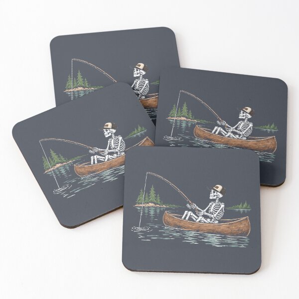 Item preview, Fishing Skeleton  designed and sold by CreepyCornerArt.