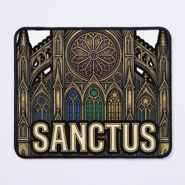 Item preview, Gothic Cathedral Facade Sanctus - Architecture Emblem designed and sold by IllumeInk.