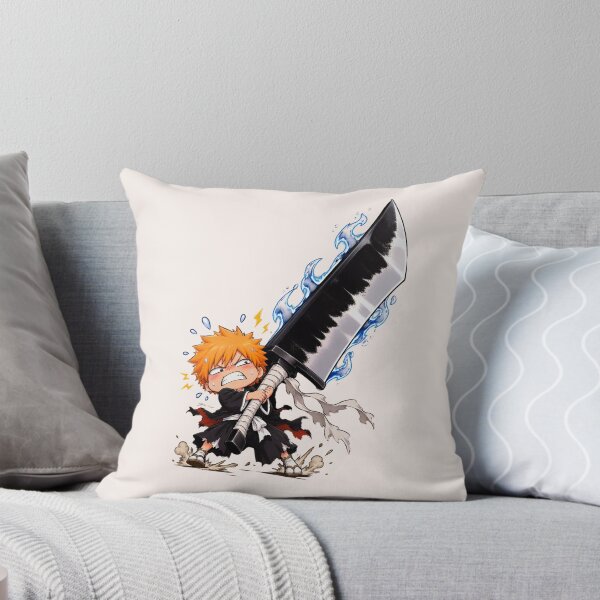 Item preview, Ichigo Struggling to Lift Oversized Zangetsu Blade designed and sold by homedeco12.