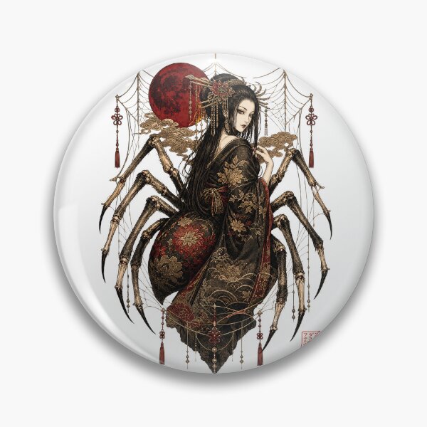 Item preview, Jorogumo Spider Woman – Japanese Yokai Gothic Fantasy Art designed and sold by kaxymax.