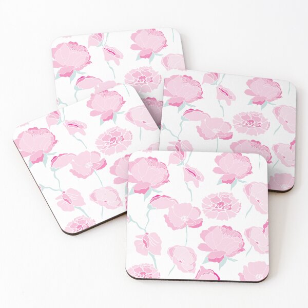 Item preview, Floral fields in pink designed and sold by Quiet Waters Design.