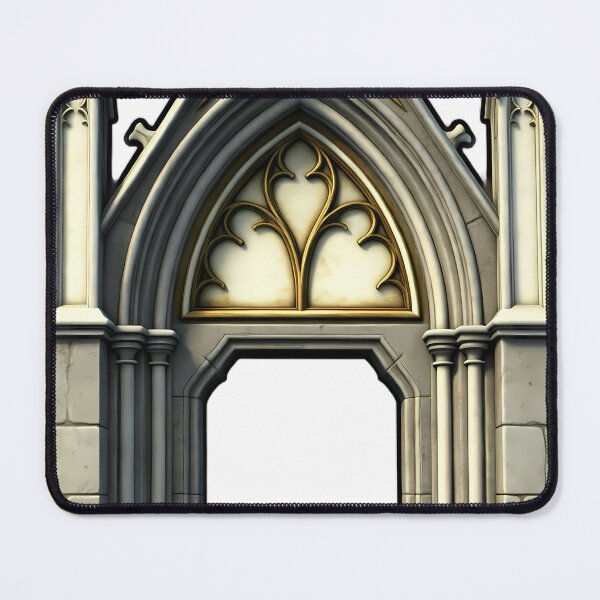 Item preview, Gothic Cathedral Portal - Carved Stone Emblem designed and sold by IllumeInk.