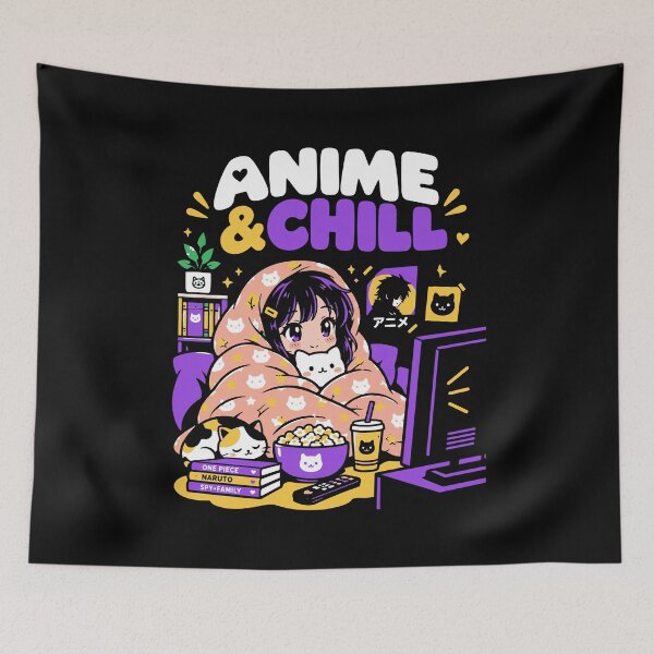 Item preview, Anime And Chill Blanket Burrito designed and sold by RAS-77.