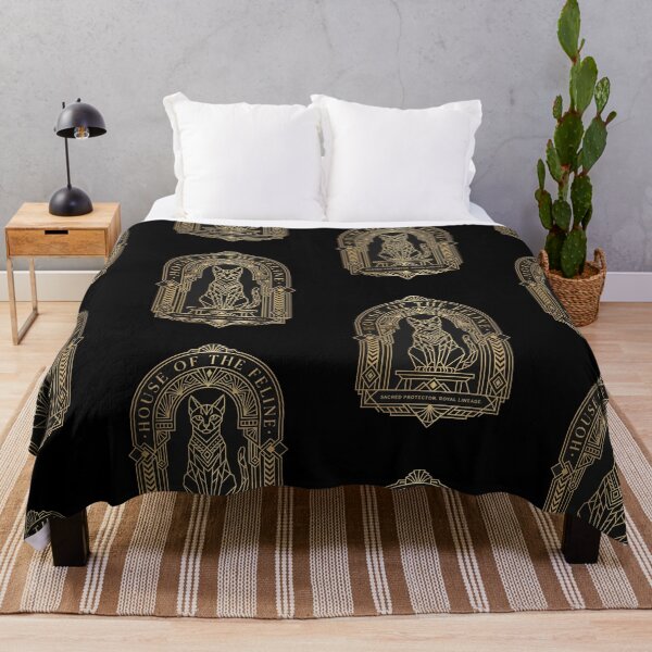 Item preview, House of the Feline – Neo-Deco Geometric Cat Crest Sophisticated Home Décor designed and sold by Luminari Creations.