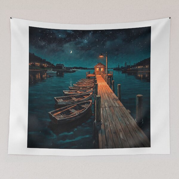 Item preview, Town Dock Photo Realism Art designed and sold by Home Decor Art.