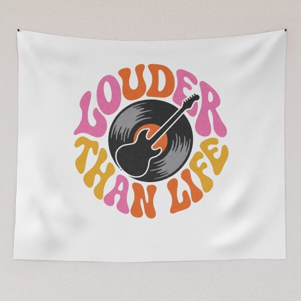 Item preview, Groovy 70s Bubble Lettering Vinyl Guitar Art designed and sold by cannsuh.