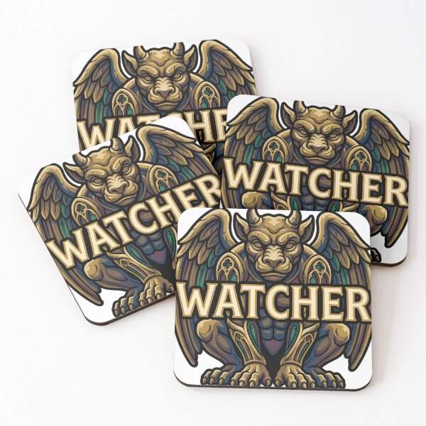 Item preview, Gothic Gargoyle Watcher - Stone Beast Emblem designed and sold by IllumeInk.