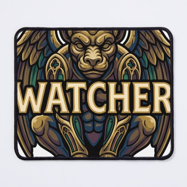 Item preview, Gothic Gargoyle Watcher - Stone Beast Emblem designed and sold by IllumeInk.