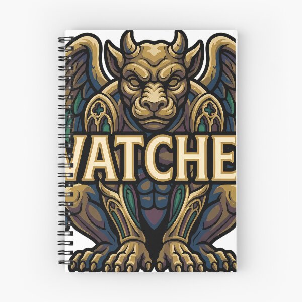 Item preview, Gothic Gargoyle Watcher - Stone Beast Emblem designed and sold by IllumeInk.