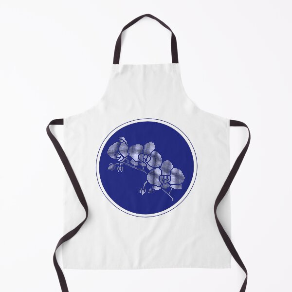 Item preview, Vintage Blue Botanical Floral Motif in Round Frame - 35 designed and sold by ivyysophia.